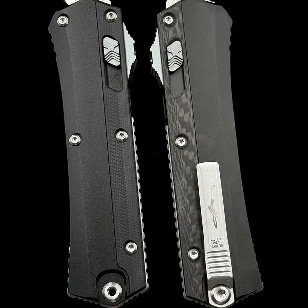 MT GLYKON Carbon fiber/G10 handle M390 blade Automatic knife