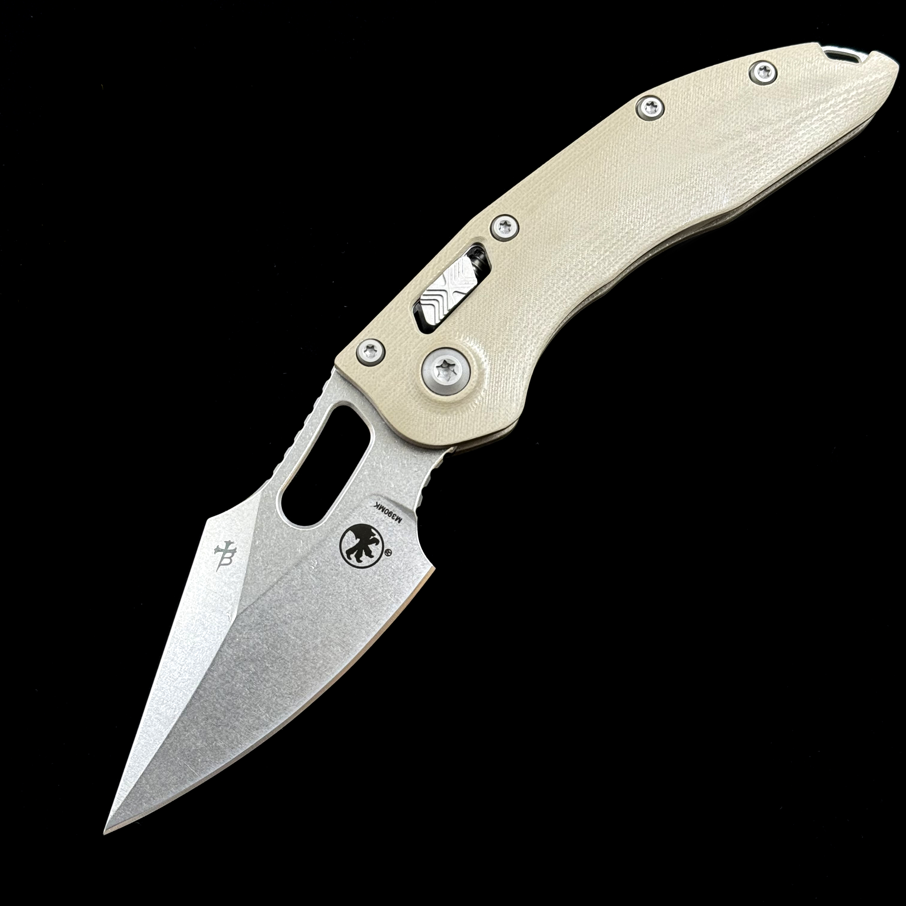 MT RAM-LOK Manual True Carbon Fiber/G10 Ball Bearing  KNIFE