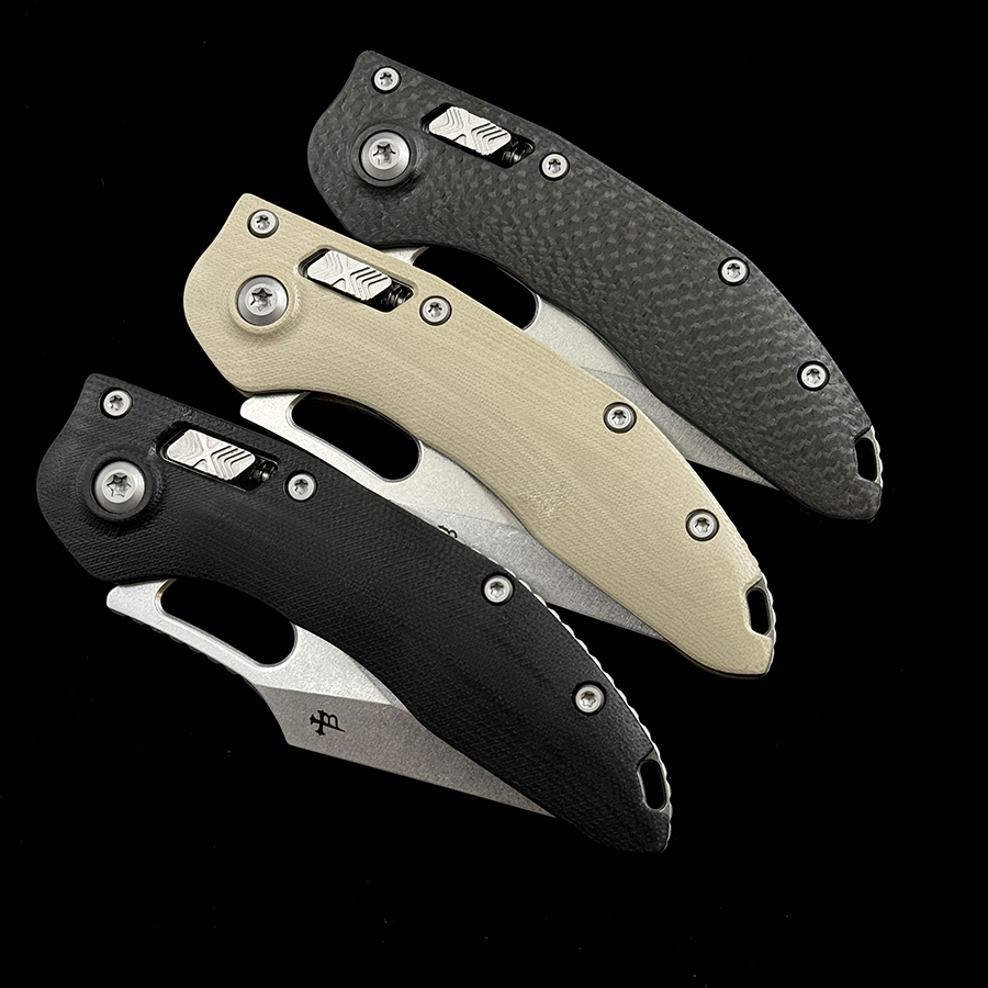 MT RAM-LOK Manual True Carbon Fiber/G10 Ball Bearing  KNIFE