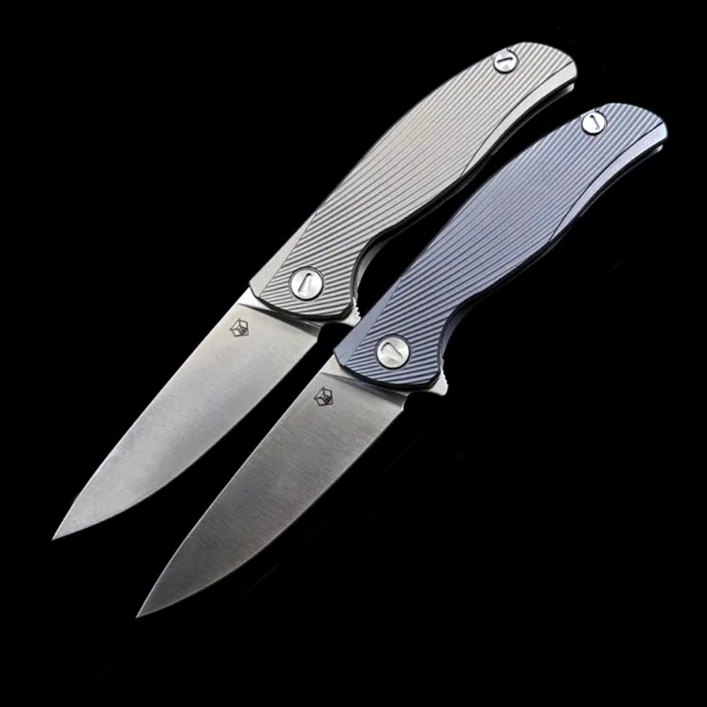 Shirogorov F95 Icebreaker Ball Bearing Titanium Handle m390 Blade  Knife