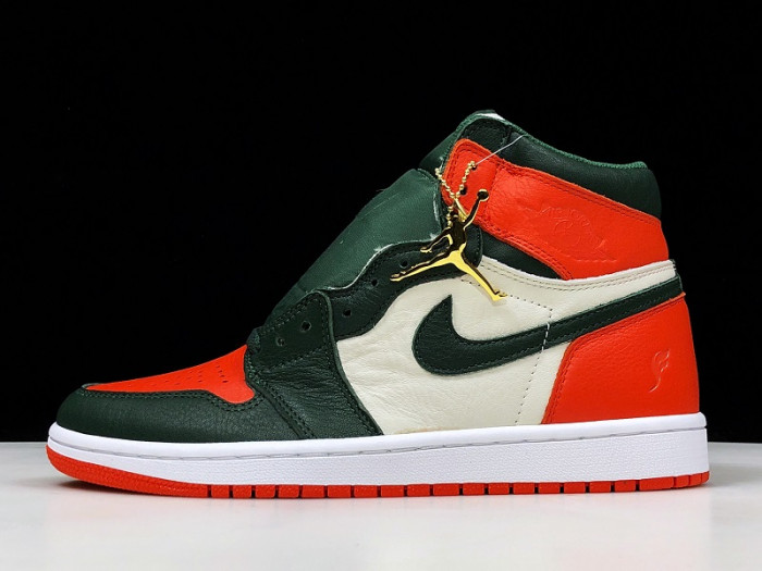 SoleFly x Air Jordan 1 Retro High OG Sail/Fir-Team Orange AV3905-138