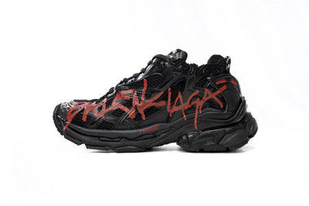 BALCIA Runner Black And Red Characters Balenciaga