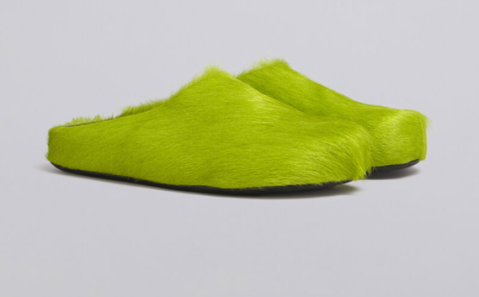 Fussbet Sabot calf-hair slippers