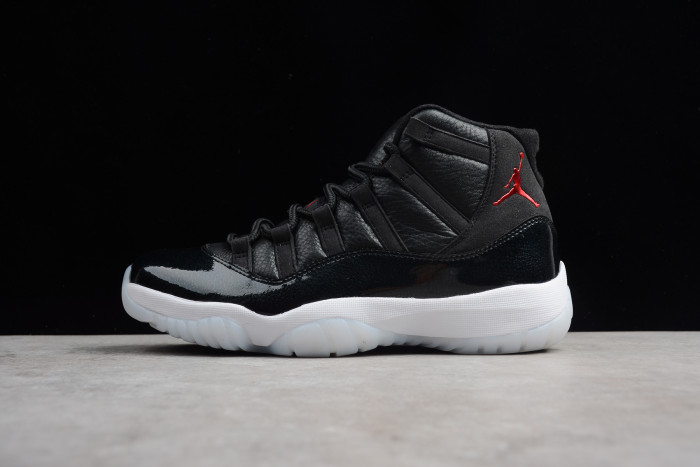 Air Jordan 11 Retro BP "72-10" black mens 378037-002