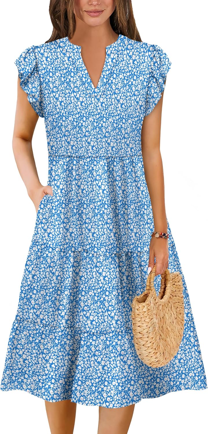 Summer Dresses for Women 2025 Elegant Classy Casual Plus Size Spring Midi Fashion Dress S-XXL