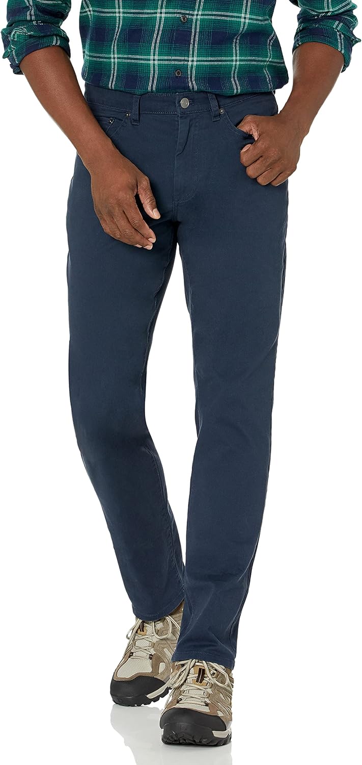 Men's Athletic-Fit Pants, 5-Pocket Stretch Twill Work, Big & Tall