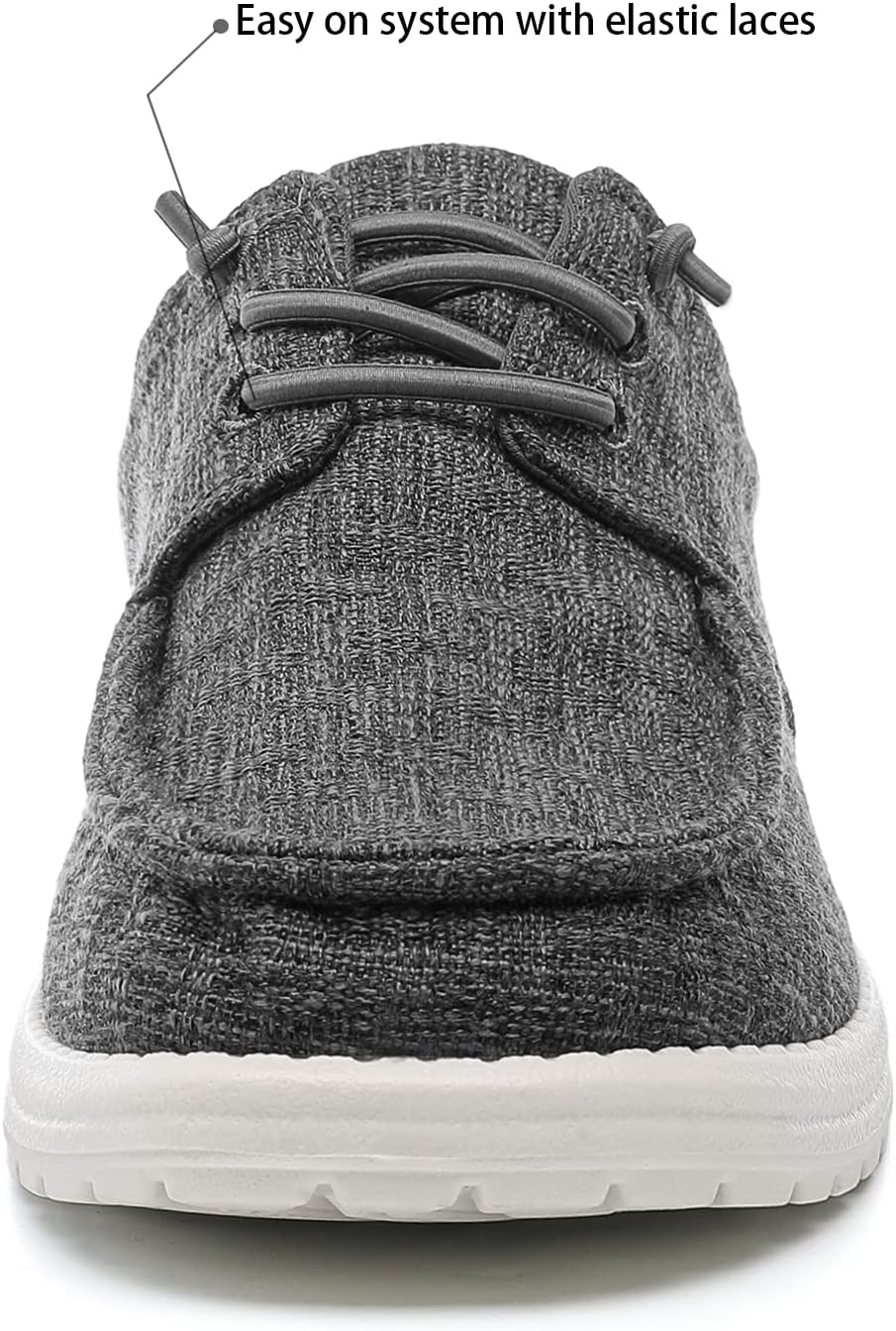 Men's Lightweight Soft Deck Shoes, Cotton Canvas Loafers for Casual Occasions