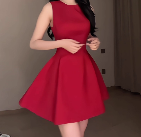 Y2K Bubble Sleeve Mini Dress - High-Waisted Design for Party & Weekend Hangouts