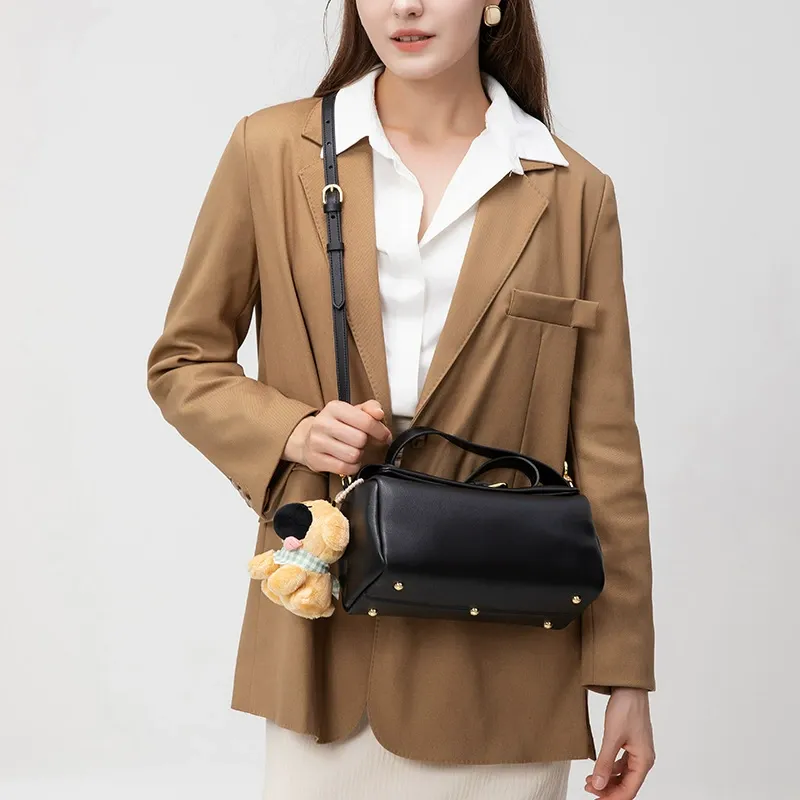 Kalidorexis Structured Top Handle Crossbody Bag