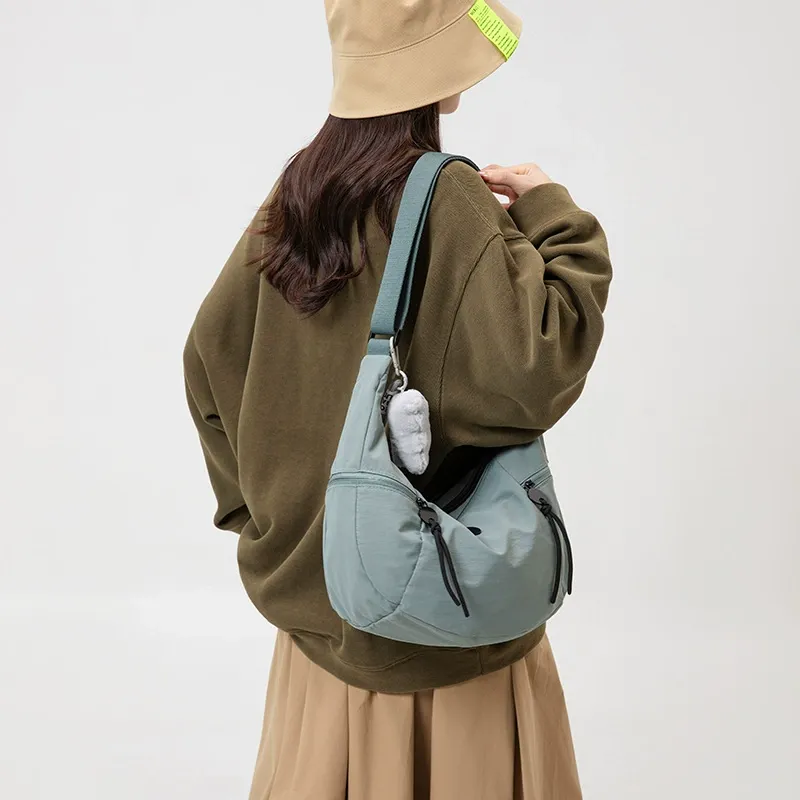 Kalidorexis Lightweight Nylon Hobo Sling Bag