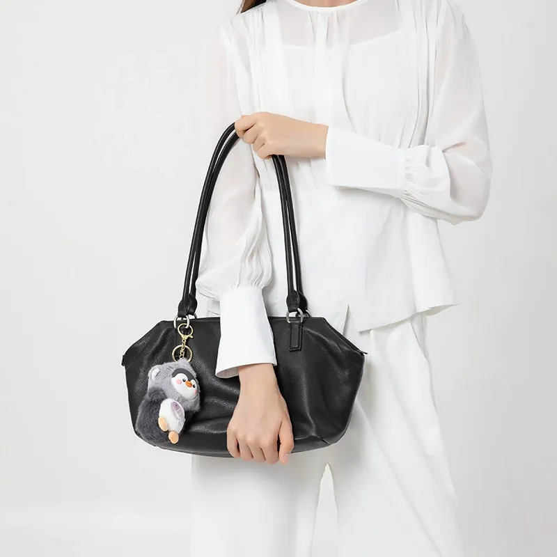 Kalidorexis Leather Shoulder Tote Bag