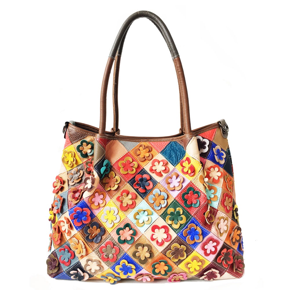 Floral Patchwork Tote Bag