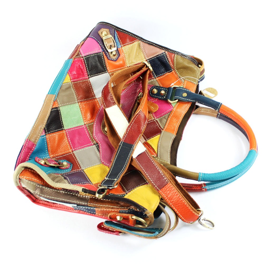 Multicolor Patchwork Handbag