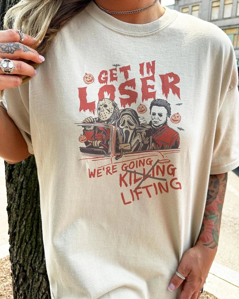 Were Going Lifting Gym Shirt, Retro Halloween Tshirt, Horror Gym Shirt, Weightlifting Shirt, Gym Pump Cover, Workout Shirt, Fitness Shirt