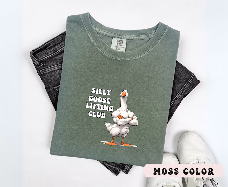 Silly Goose Lifting Club Shirt, Gift for Personal Trainer, Powerlifting Workout, Silly Goose Gym Shirt, Funny Workout Tee, Gym Lover Gift
