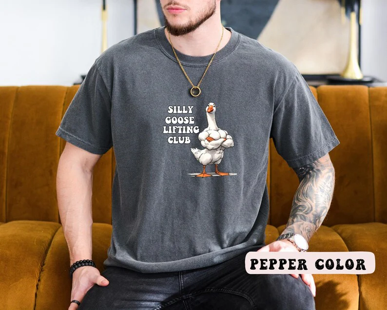 Silly Goose Lifting Club Shirt, Gift for Personal Trainer, Powerlifting Workout, Silly Goose Gym Shirt, Funny Workout Tee, Gym Lover Gift