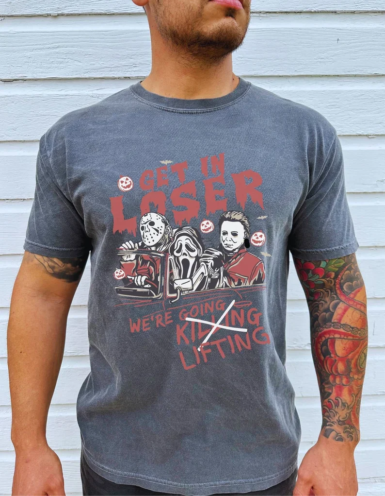 Were Going Lifting Gym Shirt, Retro Halloween Tshirt, Horror Gym Shirt, Weightlifting Shirt, Gym Pump Cover, Workout Shirt, Fitness Shirt