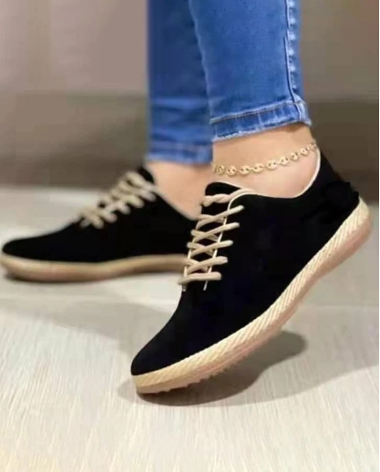 Casual woven flat bottomed autumn and winter new lightweight single shoes for women