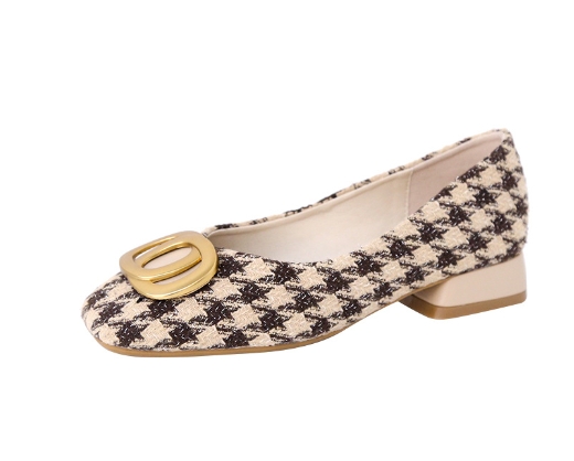 Wide and fat women's shoes with thick heels, new comfortable and versatile, wide and chubby feet with small heels