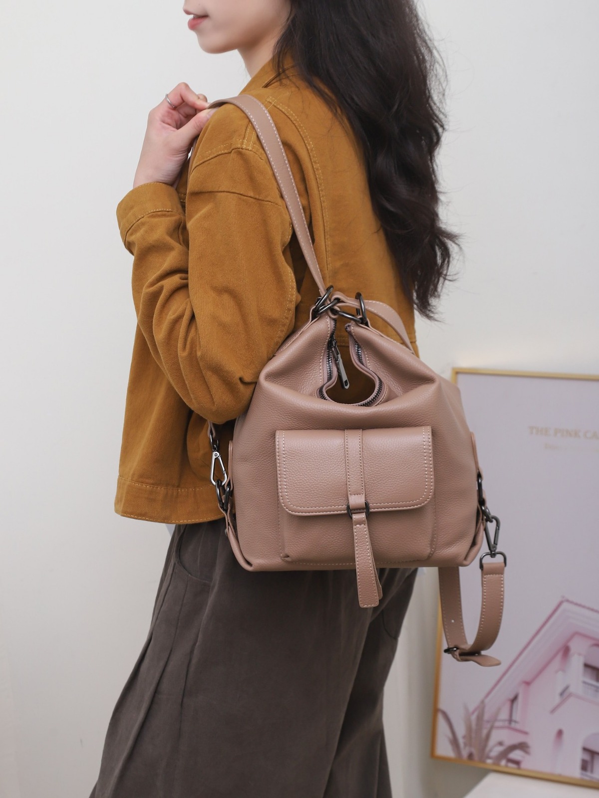 Women's Leather Crossbody & Shoulder Bag – Soft Casual Daily Carry