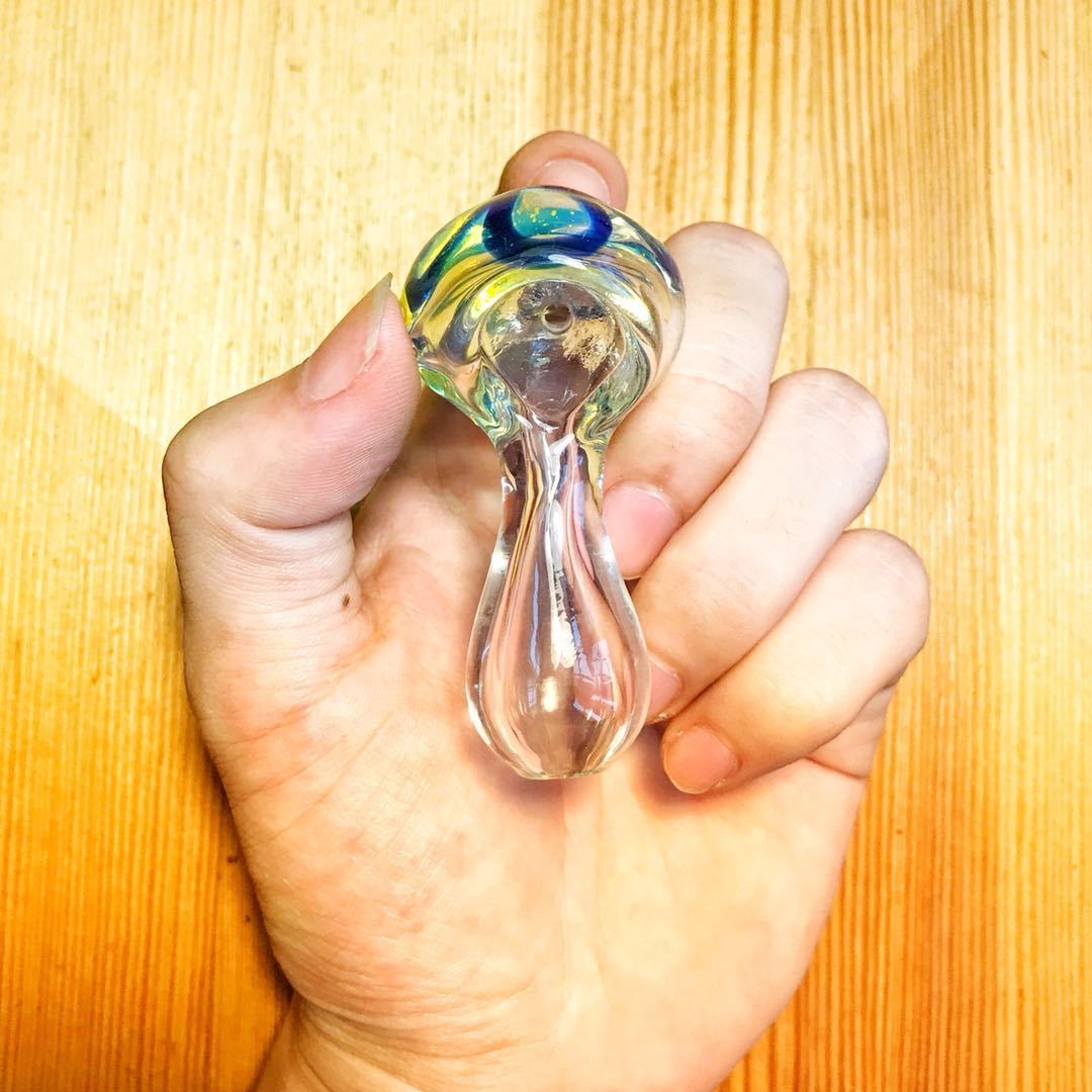 Handmade Nano Clear Glass Spoon by Puffing Bird