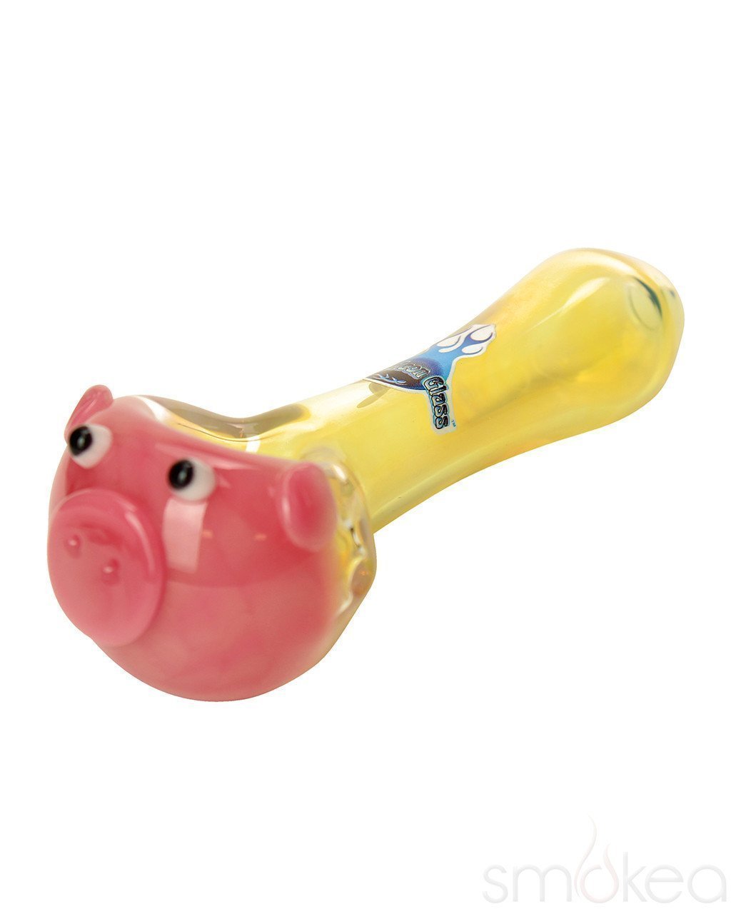 Chameleon Glass Porky Pig Hand Pipe