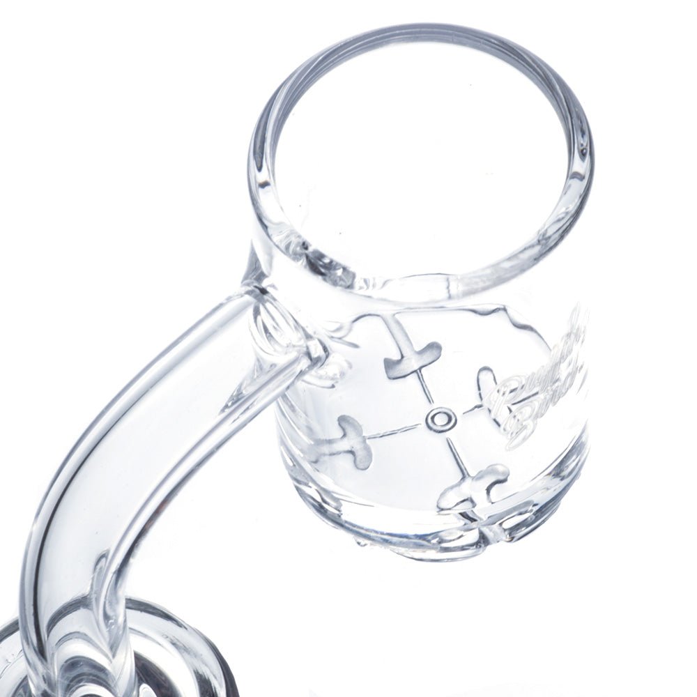 Cross Pattern Base Quartz Banger