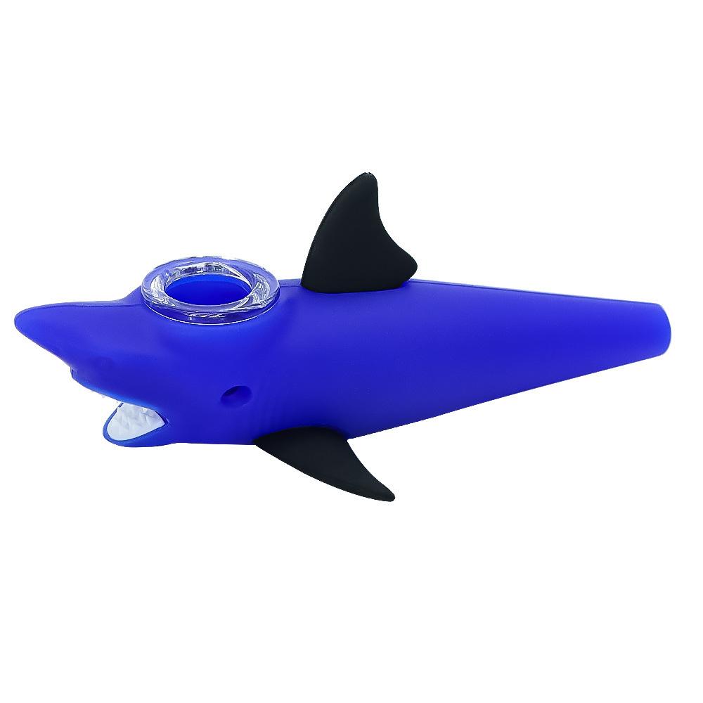 Shark Novelty Silicone Pipe
