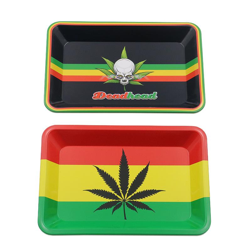 Small Metal Cigarette Rolling Tray Hand Roll