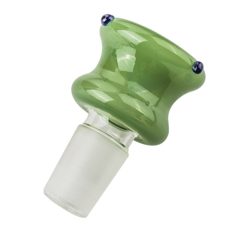 18mm Male Green Bong Bowl With Blue Marbles