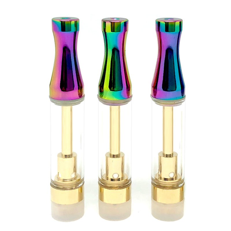 Iridescent Round Metal Tip 510 Thread Cartridge-Golden