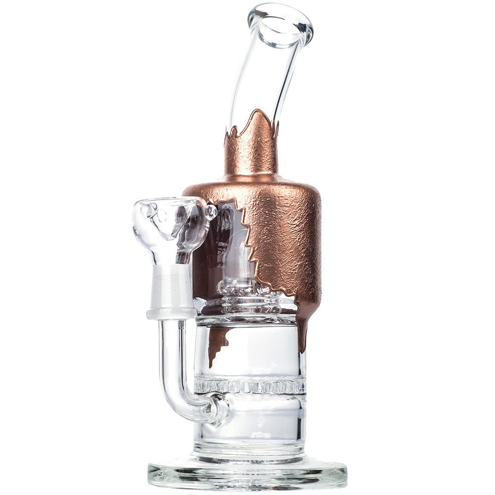 Paint Coated Dual Perc Dab Rig