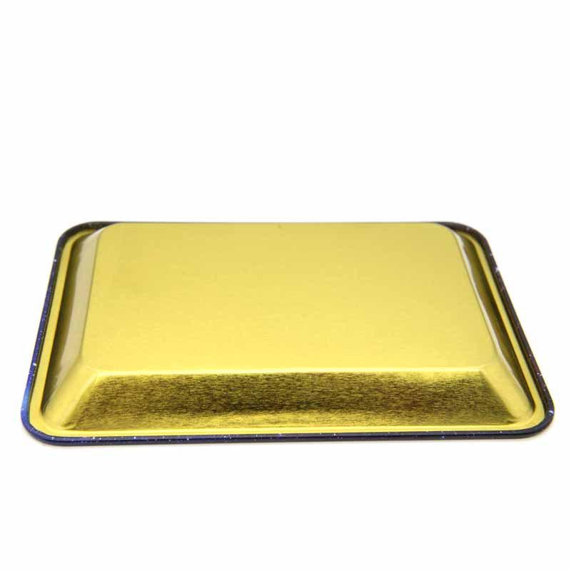 Tinplate Leaf Pattern Portable Rolling Tray