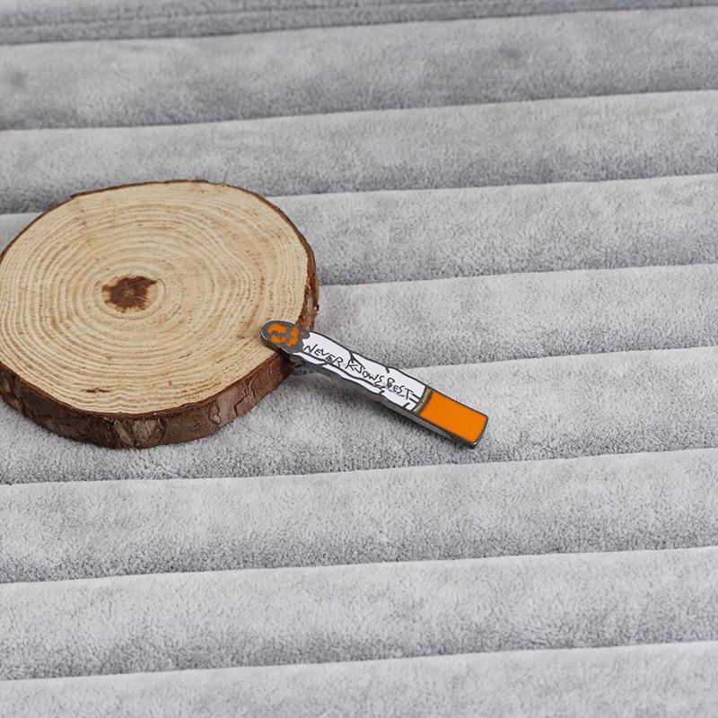 Engraved Cigarette Enamel Pin