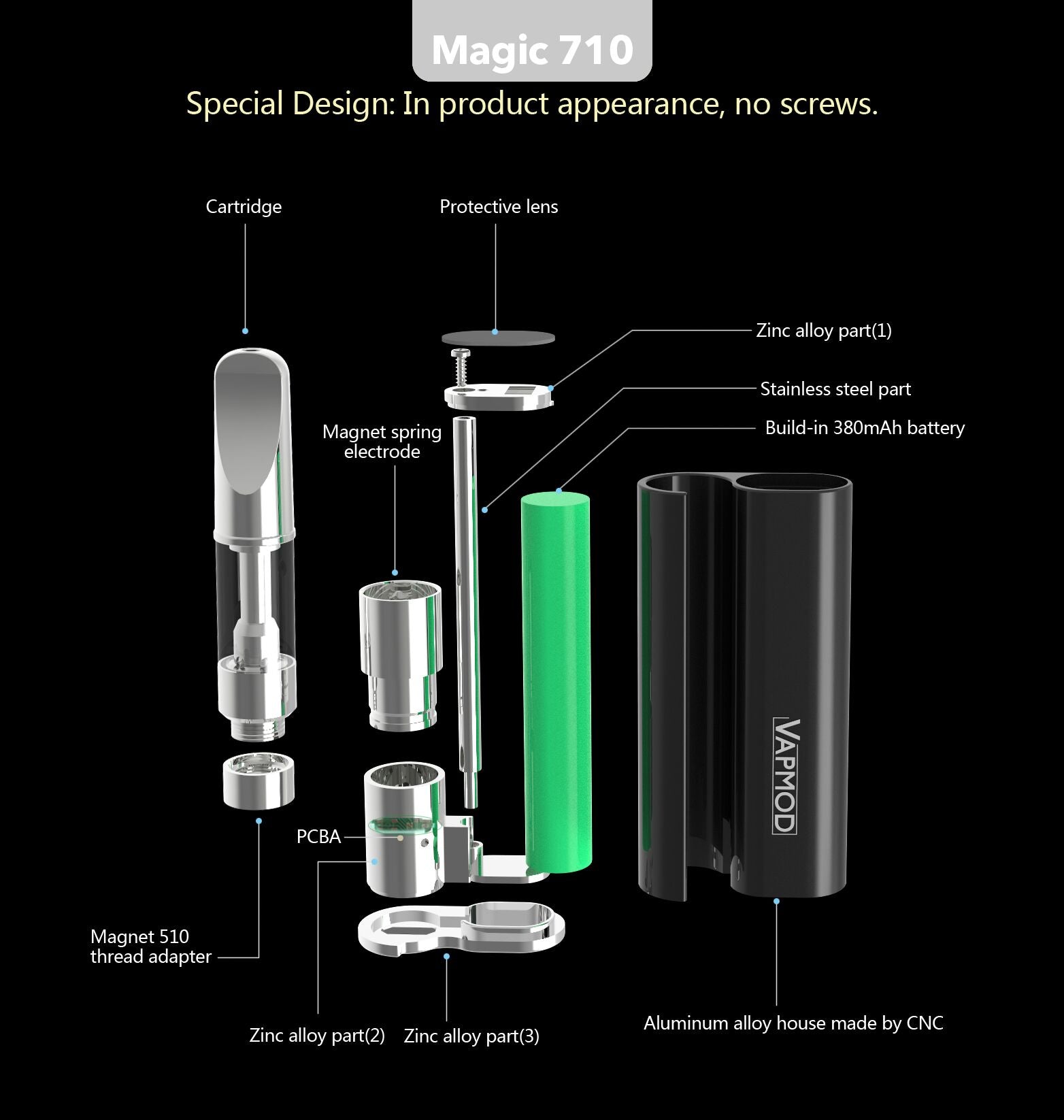 VAPMOD Magic 710 Box Mod