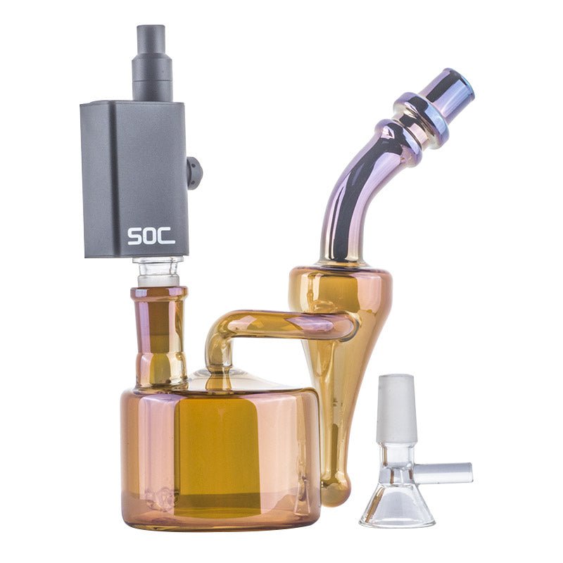 Dual Chamber Dab Rig w/ SOC Tokes Vaporizer Set