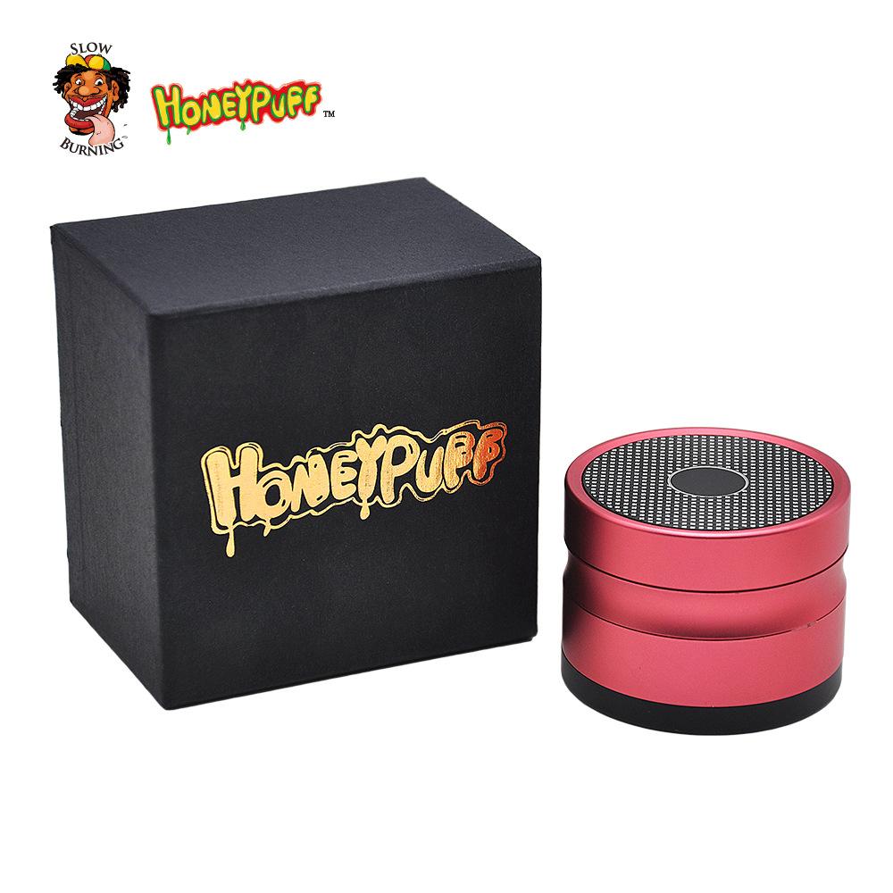 HoneyPuff™ Bluetooth Speaker 4 Layer 48mm Novelty Herb Grinder (4 Colors)