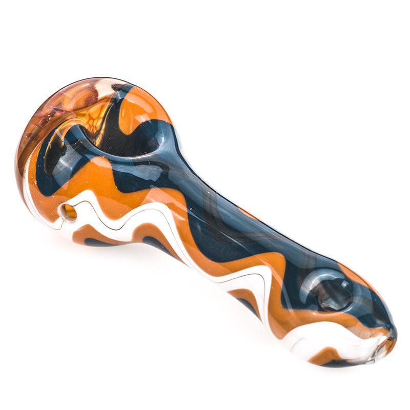 Honeycomb Glass Pipe w/ Ripple Pattern