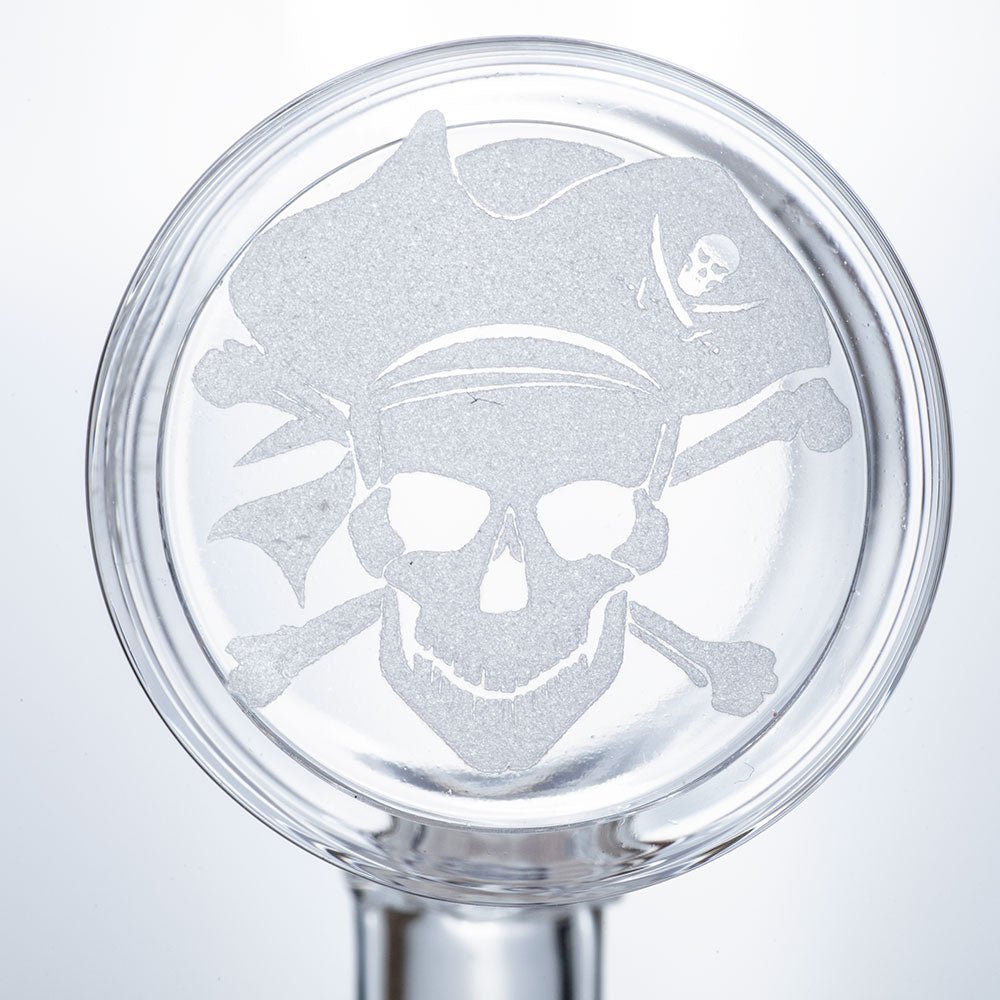 Pirate Pattern Laser Carve Quartz Banger