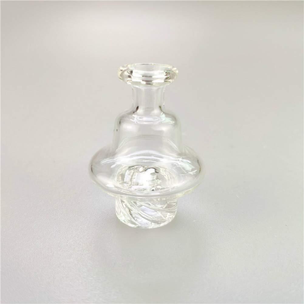 Clear Spiral Glass Carb Cap
