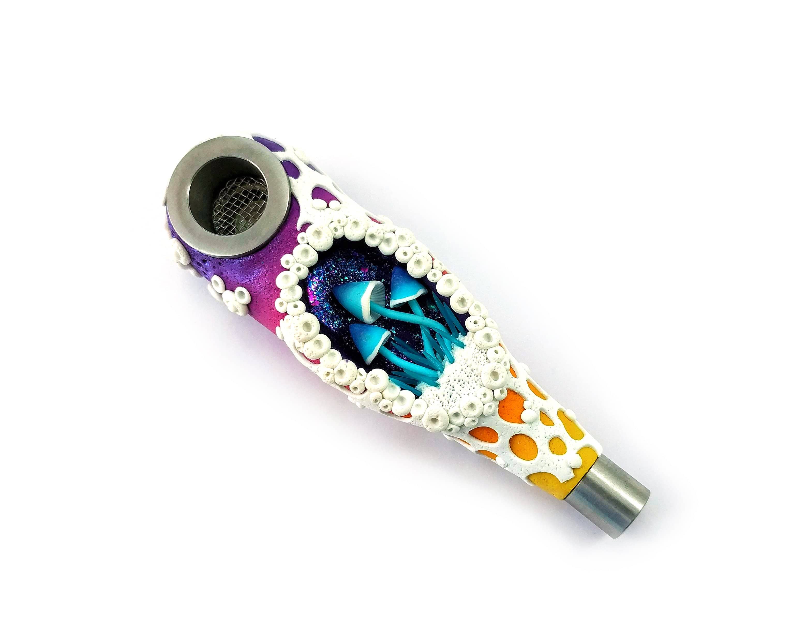 Gadzyl Orange Mushroom Metal Pipe