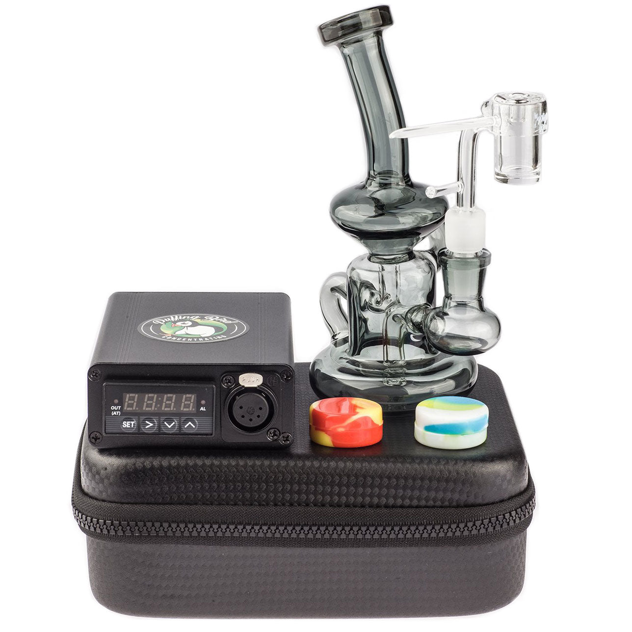 Quartz Enail W/ Grey Recycler Dab Rig Kit