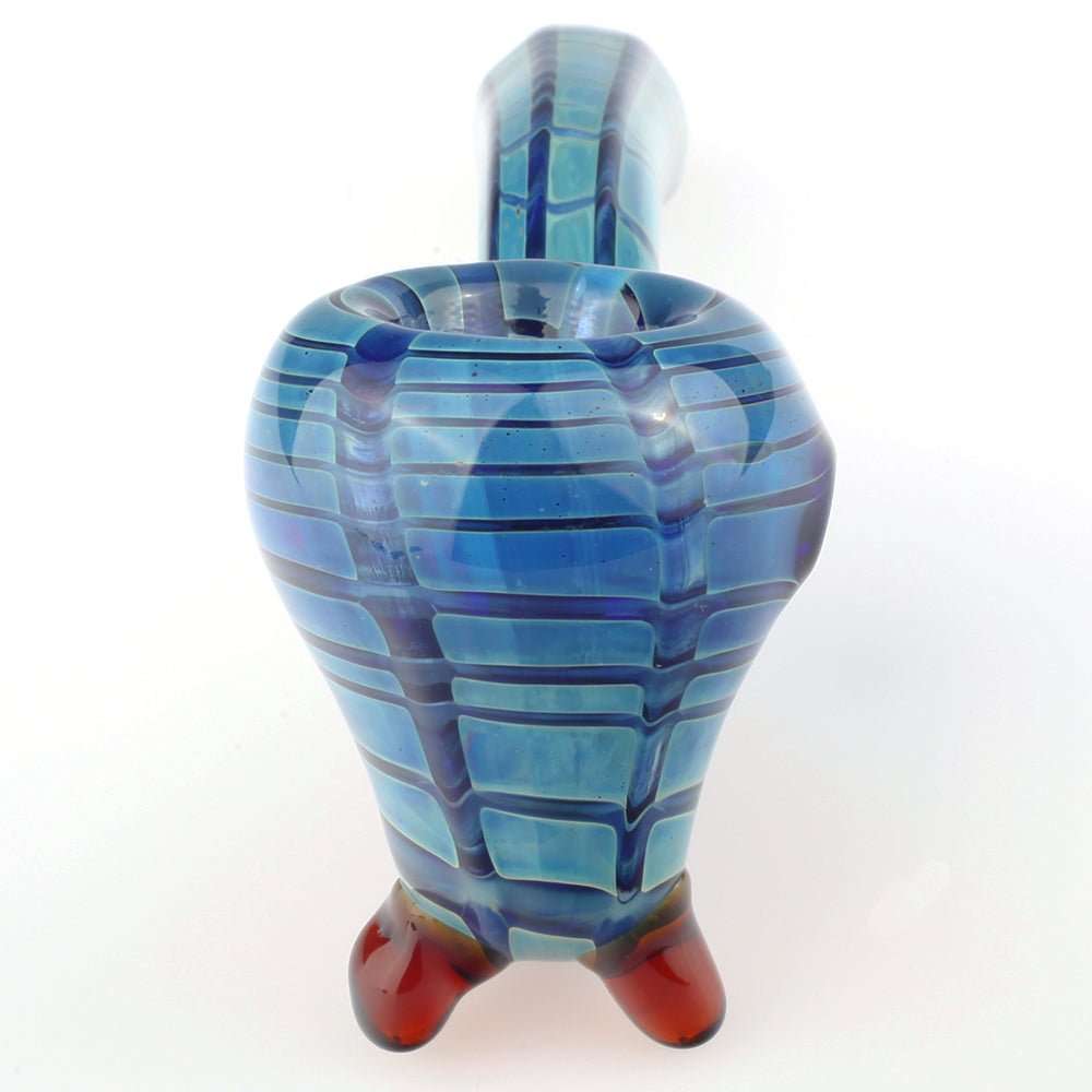 Blue Wrap and Raked Sherlock Pipe