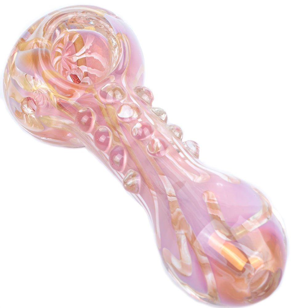 Pink Girly Fumed Glass Spoon Pipe