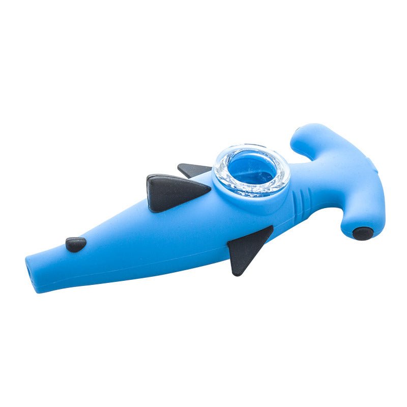 Shark Silicone Hand Pipe (Random Color)