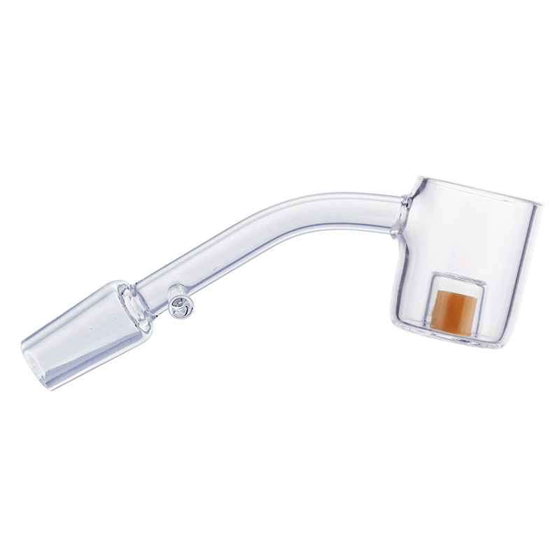 45 Degree Core Reactor Quartz Banger Yellow Glass