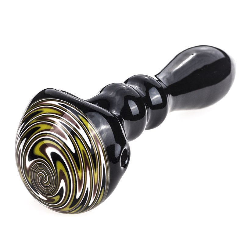 Swirl Pattern Glass Spoon Pipe - PuffingBird