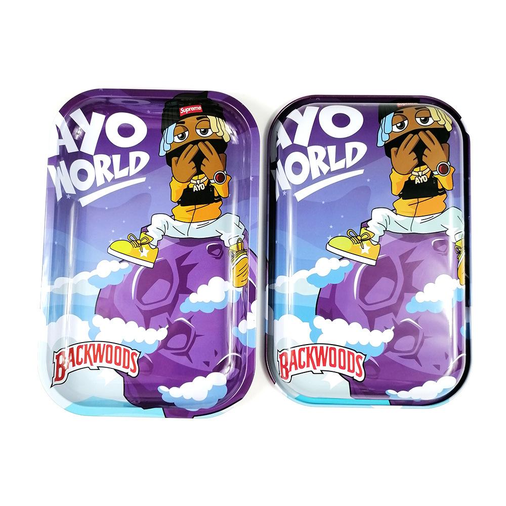 Spot Large Cigarette Plate Metal Rolling Tray