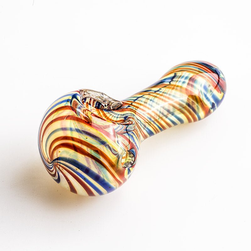Multiple Color Swirl Glass Pipe - PuffingBird