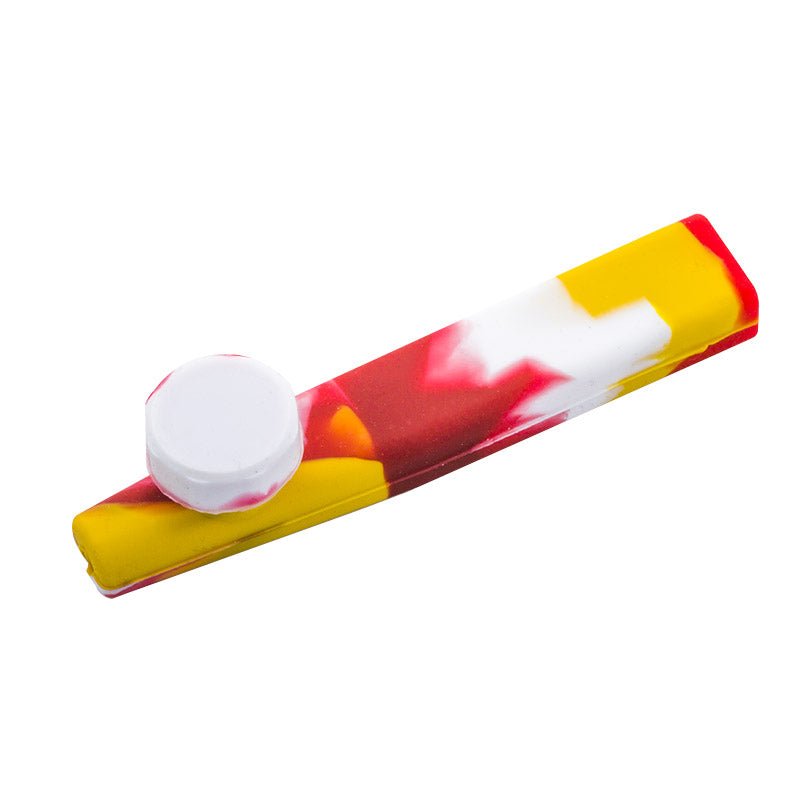 Silicone Pipe w/ Lid (Random Color) - PuffingBird